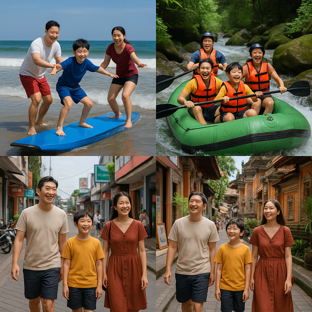 라이드 더 웨이브, 패들 더 리버 (서핑과 레프팅. 와일드 라이프!)